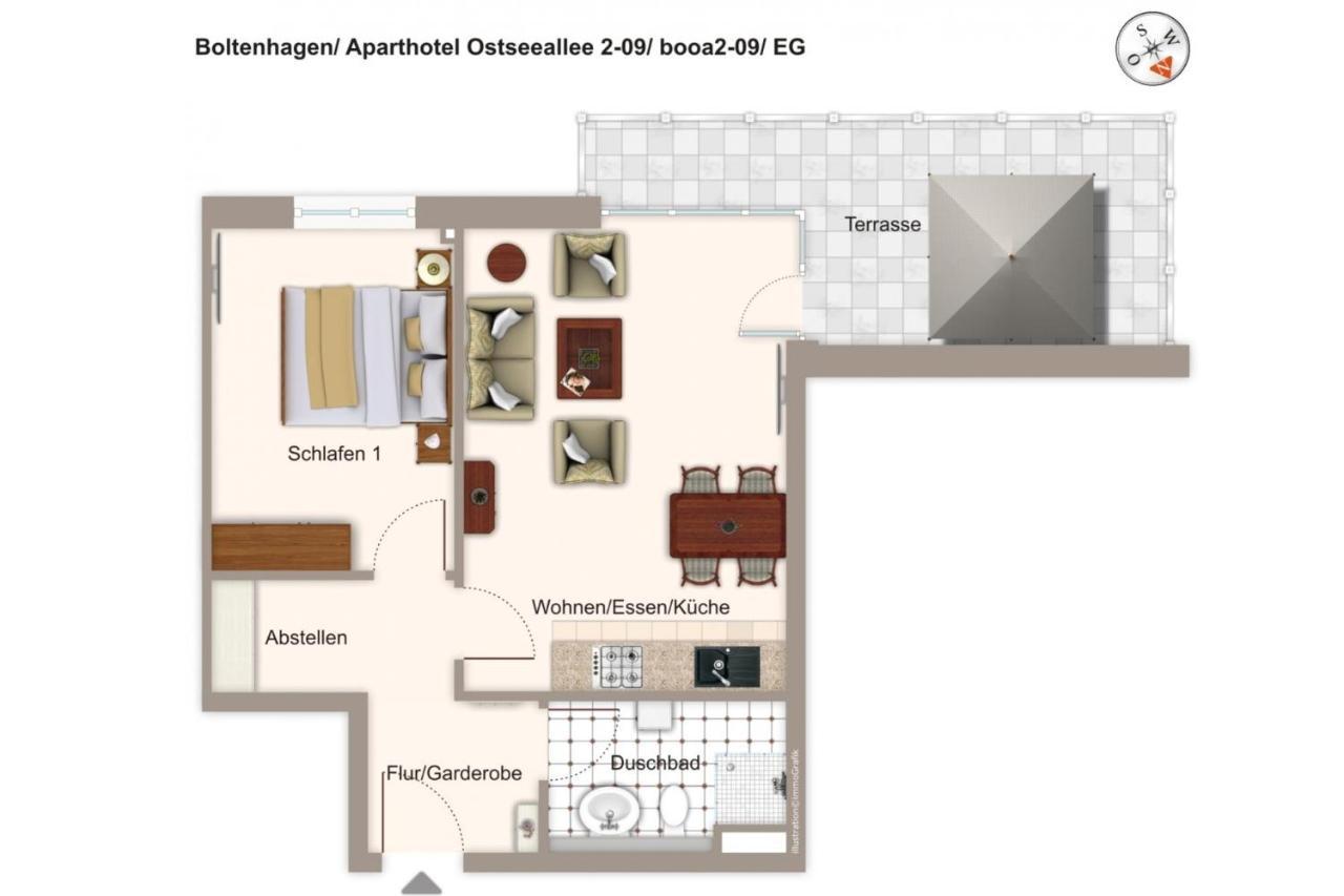 Aparthotel Ostseeallee Aparthotel Ostseeallee 2-09 Boltenhagen  Εξωτερικό φωτογραφία